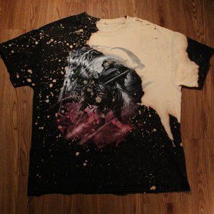 Reaper custom bleached & distressed tee.
